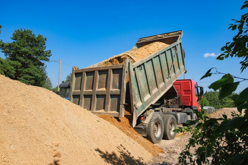 Sand Delivery Equipment at Work